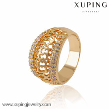 13500 xuping мода легкий вес 1 грамм золота палец кольцо для девочек